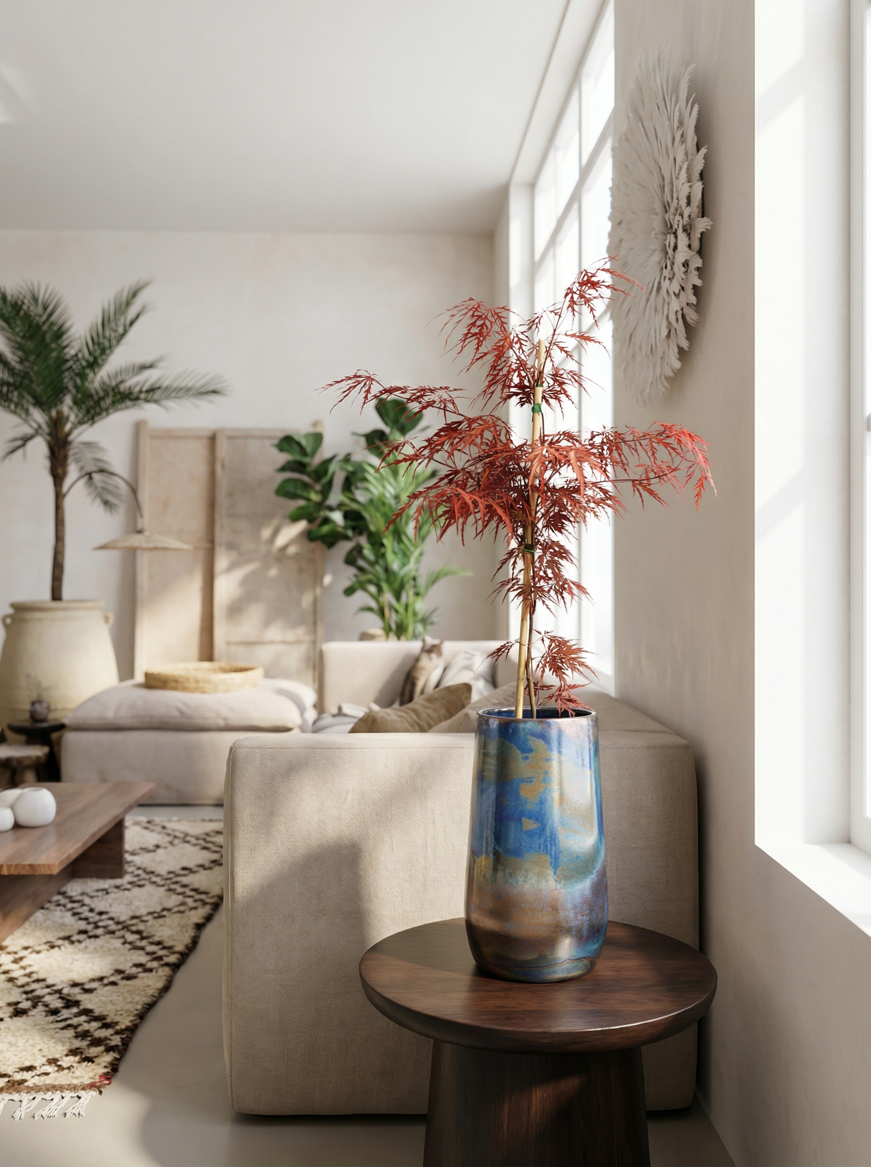 Ahornpalme. 'Granat'