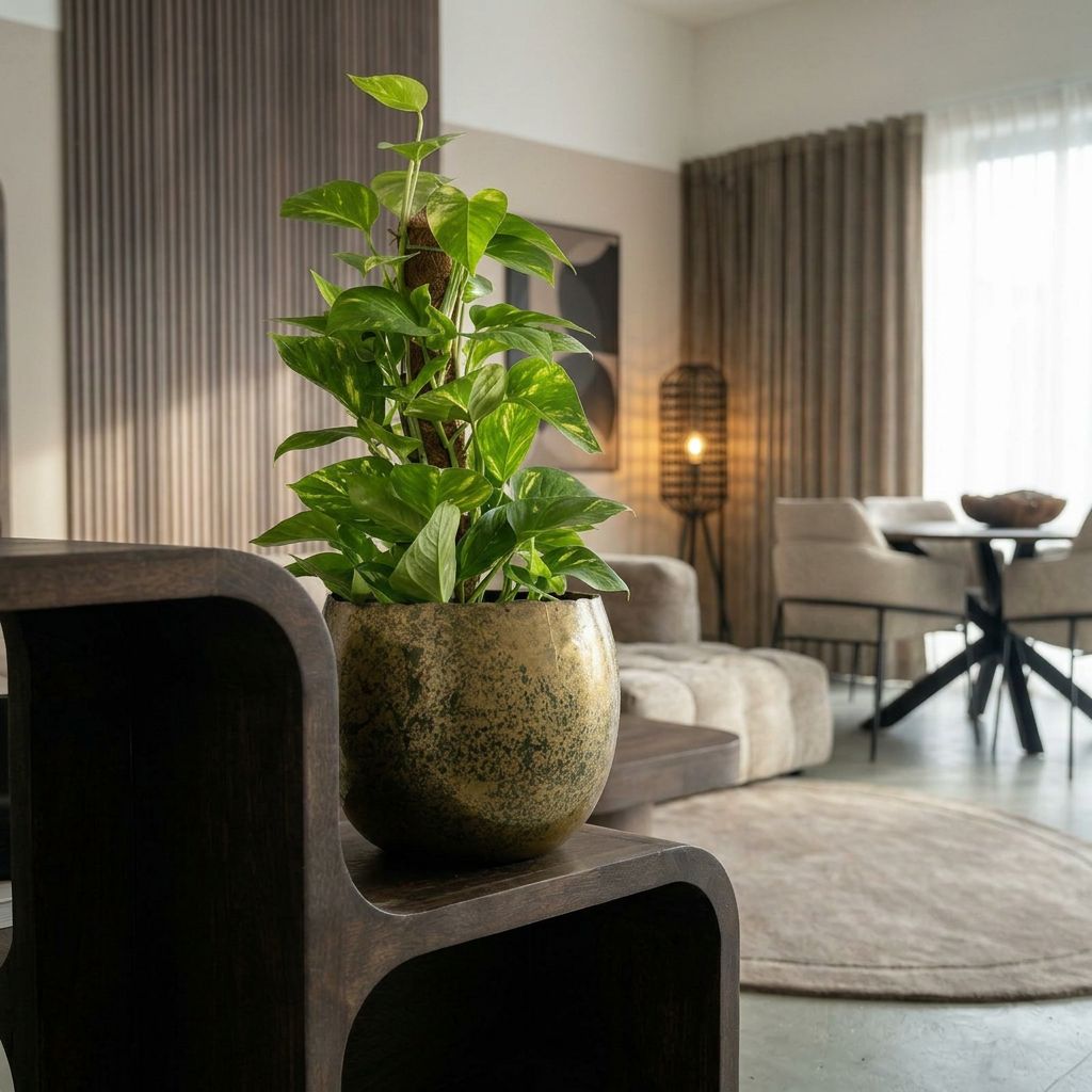 Epipremnum Aureum in urban jungle interieur