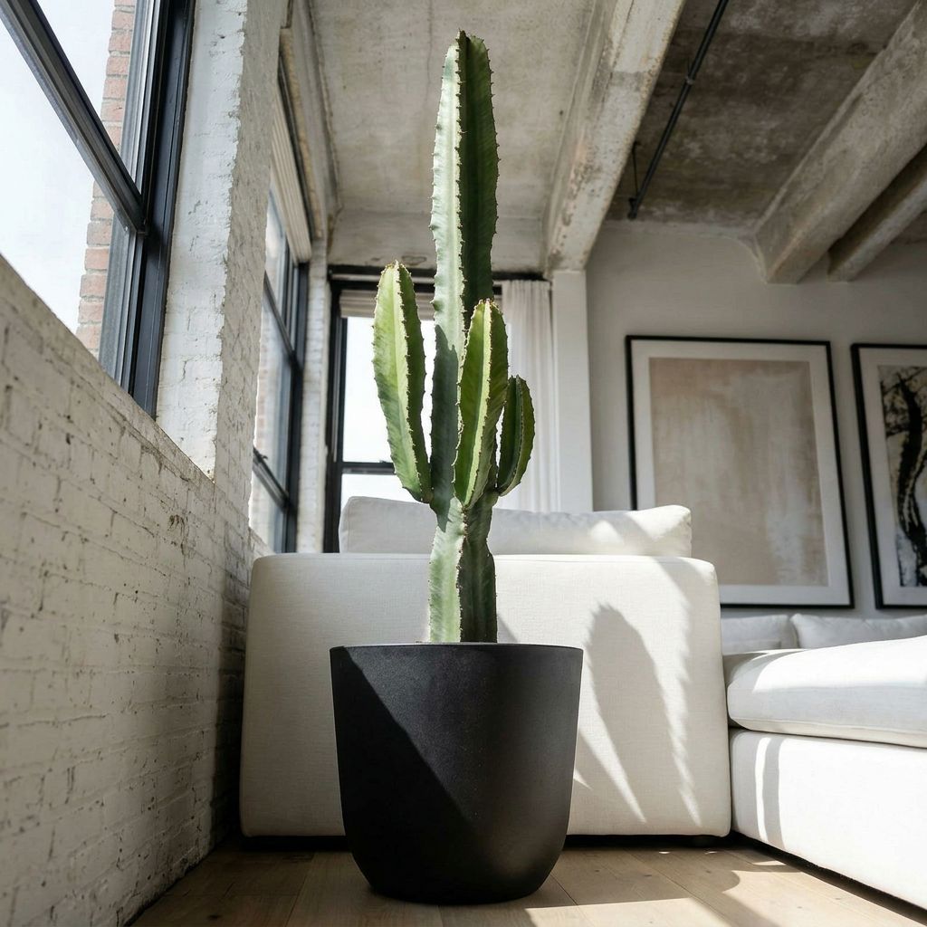 Euphorbia Acrurensis in industrieel interieur