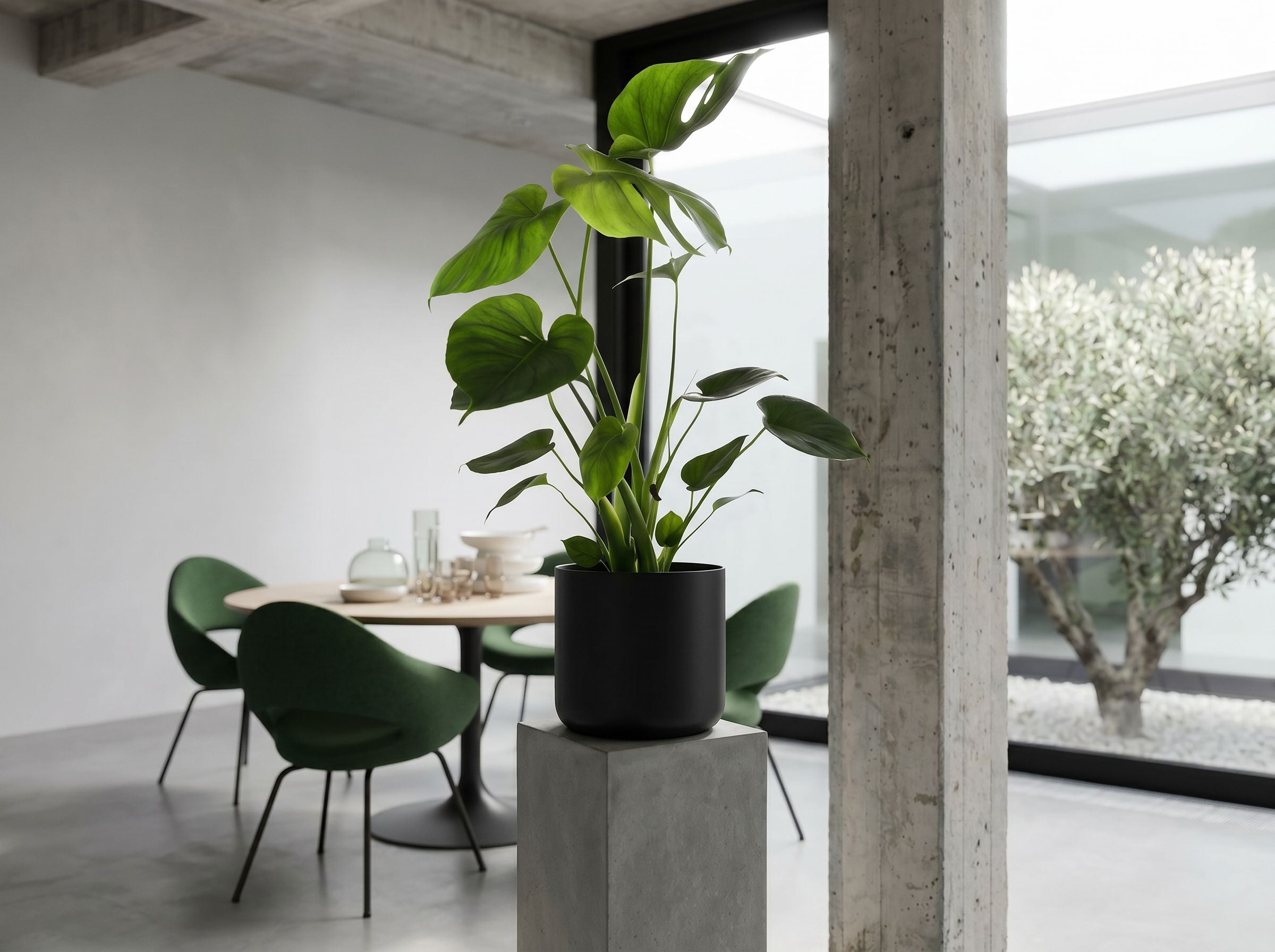 Monstera Deliciosa (Accent) in urban jungle interieur