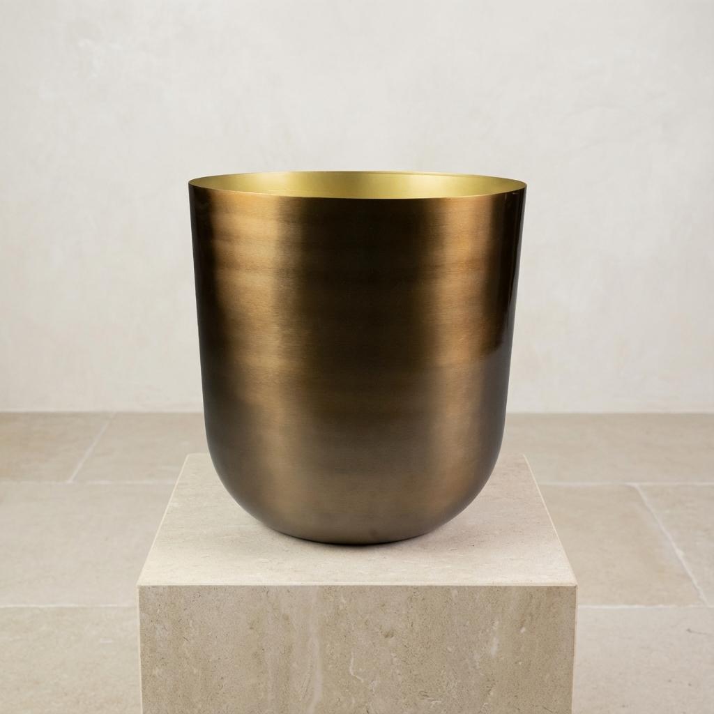Mayk Gold keramische plantenpot Ø20–22 cm