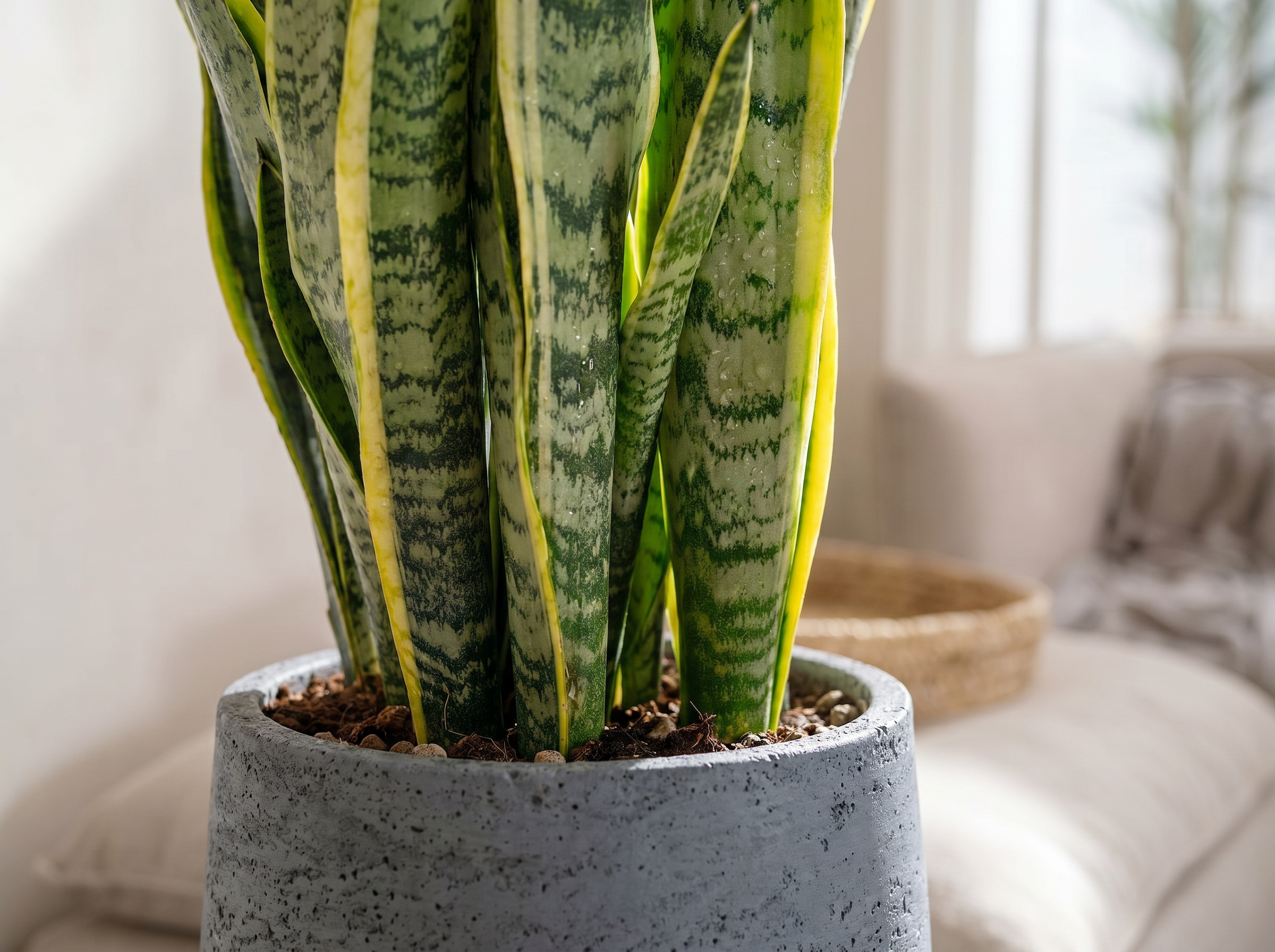 Sansevieria Trifasciata Laurentii vrouwentong volledige plant