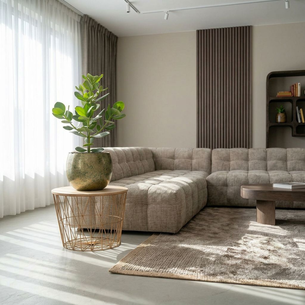 Clusia Rosea Princess in modern minimalistisch interieur