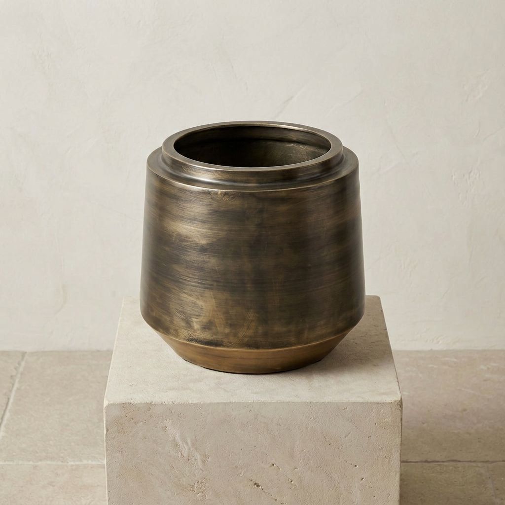 Indigo Vintage Gold keramische plantenpot Ø33–58 cm