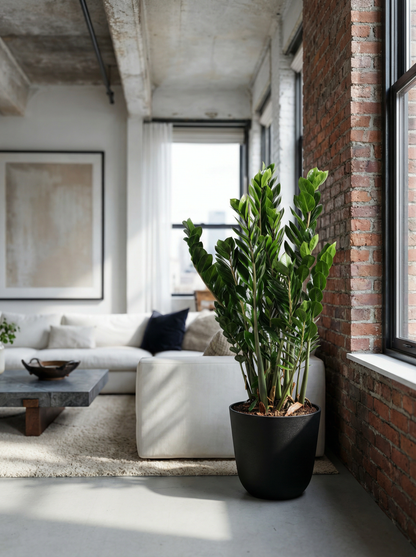 Zamioculcas zz plant 65–90 cm in mat keramische pot