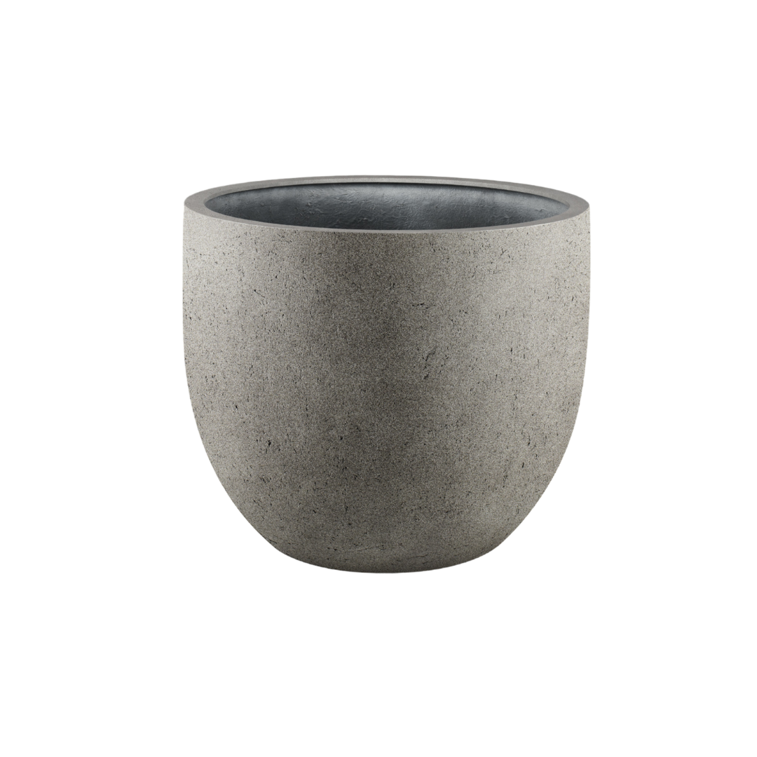 Grigio New Egg Natural Concrete pot in industrieel interieur